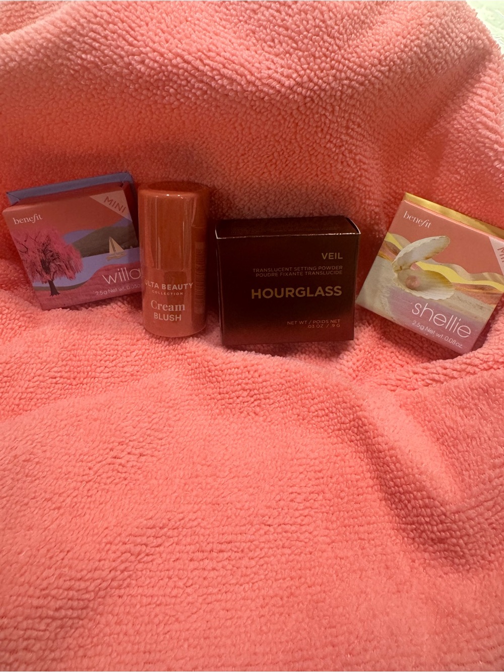 Benefit Mini Blush, Hpurglass Veil powder Ulta Cream Blush-sealed